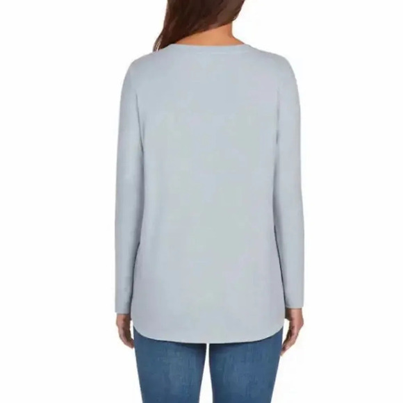 Matty M Lightweight  Crewneck Tunic Top Blue XL - Picture 3 of 12